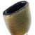 Mid 20th Century Vintage Murano Black Gold Flecks Italian Art Deco Style Footed Glass Toothpick Name Card Holder For Sale - Image 5 of 6