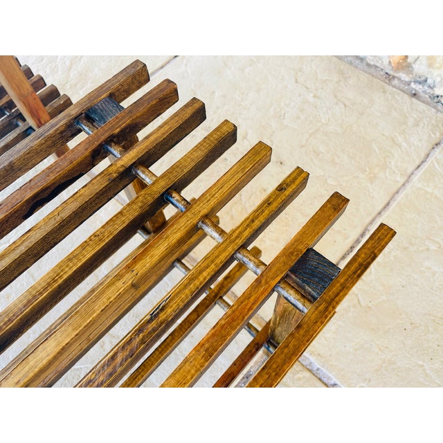 Vintage 2-Tiered Slatted Side Tables, Set of 2 For Sale - Image 17 of 18