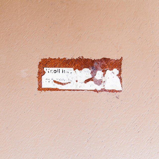 Vintage 1960s Florence Knoll 72" Round Rosewood X Base Table Desk For Sale - Image 9 of 16