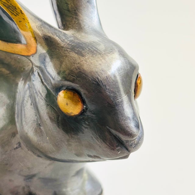 Metal Pewter Rabbit Box by Neiman Marcus For Sale - Image 7 of 13