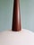 Scandinavian Pendant Light in Teak and White Opaline Glass by Louis Kalff for Philips, 1960s For Sale - Image 10 of 15