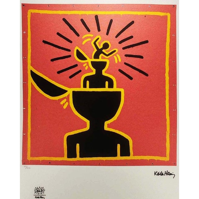 Keith Haring Limited Series. Limited Edition Lithograph Numbered in Pencil n. 25 of 150. Authorization stamps: Original...