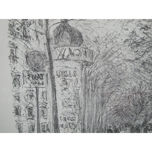 Michele Cascella Italy Limited Edition Signed Framed City Landscape Etching For Sale In Portland, OR - Image 6 of 7