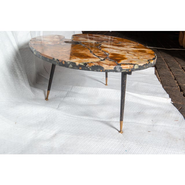 Painter's Palette Marble Coffee Table For Sale - Image 11 of 12
