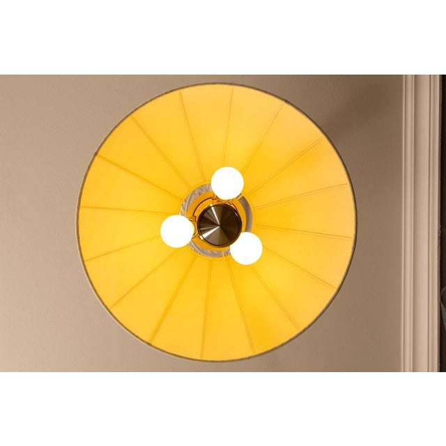 Metal Three-Light Adjustable Height Pendant Light, 1980s For Sale - Image 7 of 18