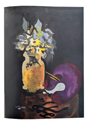 Georges Braque, Still Life with Flower Vase and Artist Palette, Color Lithograph, 1955