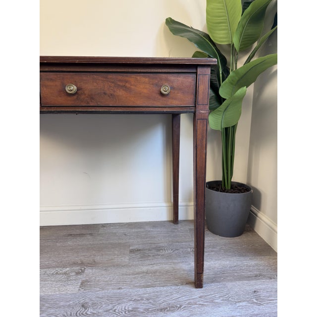 Vintage Mahogany Console Table with Drawers, 1950s For Sale - Image 10 of 12