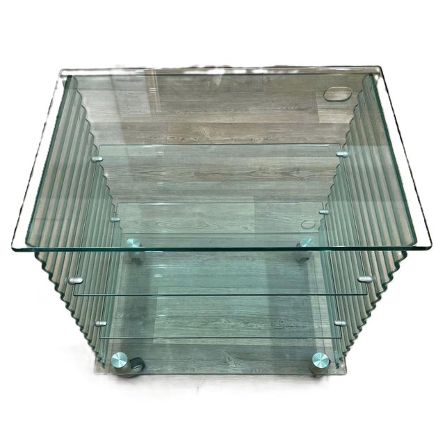 Tempered Glass Trolley from Fiam-Pesaro For Sale - Image 10 of 10