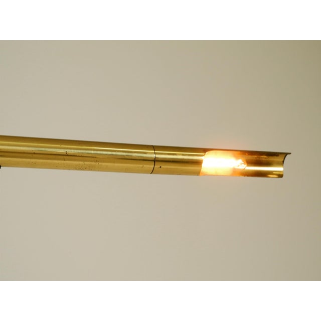 Vintage Brass Pole Light Floor Lamp by Ingo Maurer for M-Design, 1960s For Sale - Image 11 of 18