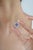 Royal Blue Victorian 1.38ct Trillion-Cut Tanzanite & Diamond Halo Ring 18k White Gold Size 7 For Sale - Image 8 of 16