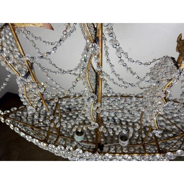 Redondo Crystal Beaded Ship Chandelier by Miamar Home For Sale - Image 11 of 13