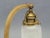 Metal Art Nouveau Night Lamp in Glass and Metal, Germany, 1900s For Sale - Image 7 of 9