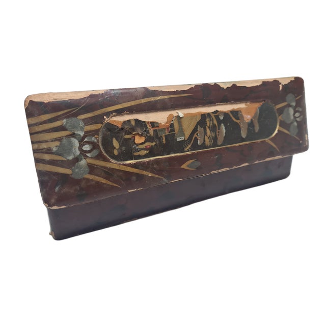 Japanese Lacquerware Box, 1950s For Sale - Image 10 of 13
