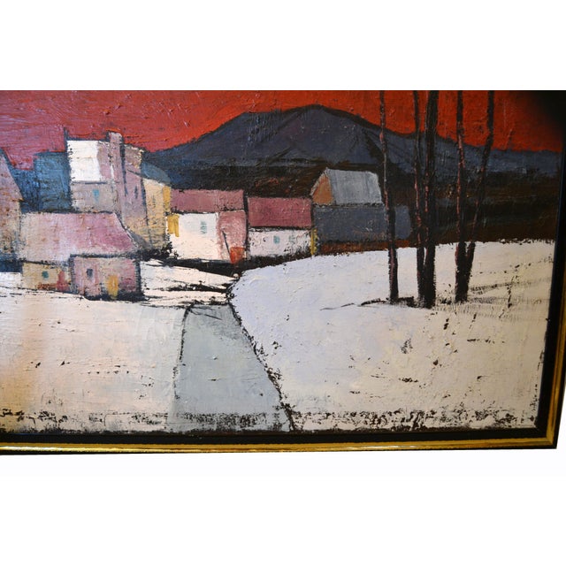 Original Framed Large Oil on Canvas Painting by Canadian Artist a.m. Roberts Chairish