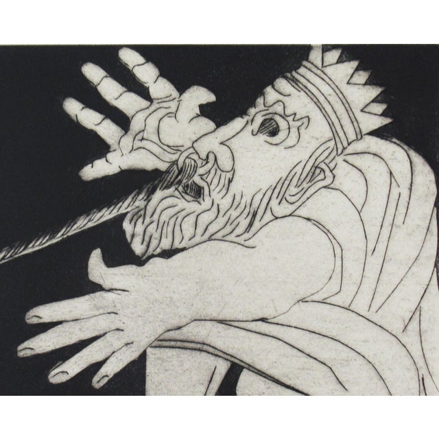 1960s Ben Zion Weinman, "And Put on the Eyes of Zedekiah" From the suite "Judges and Kings", 1963 For Sale - Image 5 of 10