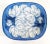 Victorian Antique 19th C Pearlware Thomas Dimmock Blue and White Leaves Compote 1850s For Sale - Image 3 of 7