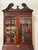 Early George III Mahogany Bureau Bookcase With Carved Swan Neck Pediment For Sale - Image 4 of 17