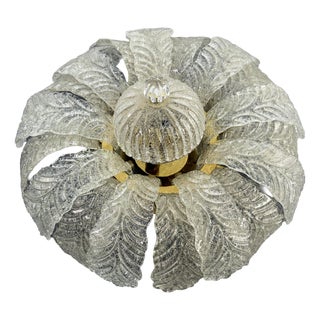Venetian Ten-Light Ceiling Lamp in Murano Glass, 1960s For Sale