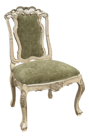 18th C Style Rococo Giltwood Side Chair by Randy Esada Designs