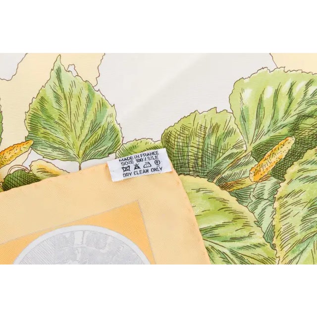 Figurative Very Rare Framed Hermès Silk Scarf "Le Canada" By For Sale - Image 3 of 5
