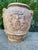 Vintage Tuscan Style Terracotta Garden Urn With Mascaron Handles and Heraldic Crest For Sale - Image 9 of 9