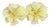 1950s Austria Pale Yellow Frosted Flower and Crystal Earrings, Pair For Sale