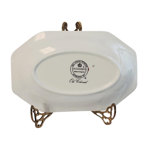 1960s Adams Ironstone Dessert Plates - Set of 6 For Sale In Atlanta - Image 6 of 6