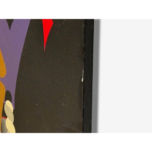 Abstract Expressionism, Contemporary, Large Black Painting, Nude Motif, 20th C. For Sale - Image 9 of 10