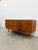 Authentic vintage mid century modern teak credenza / sideboard / console. By Austinsuite. Maker's label inside drawer....