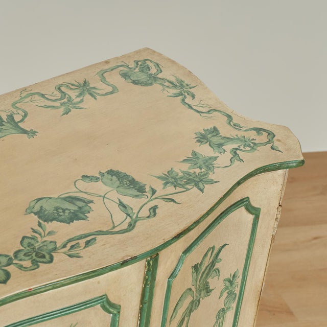 Vintage Italian Chinoiserie Decorated Cabinet For Sale - Image 10 of 17