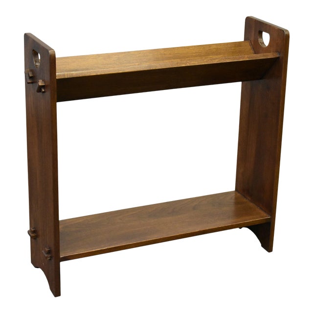 Crafters and Weavers Mission / Arts and Crafts Book and Magazine Stand Walnut (W1) For Sale