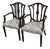 1980s George Hepplewhite Inspired Dining Room Arm Chairs For Sale
