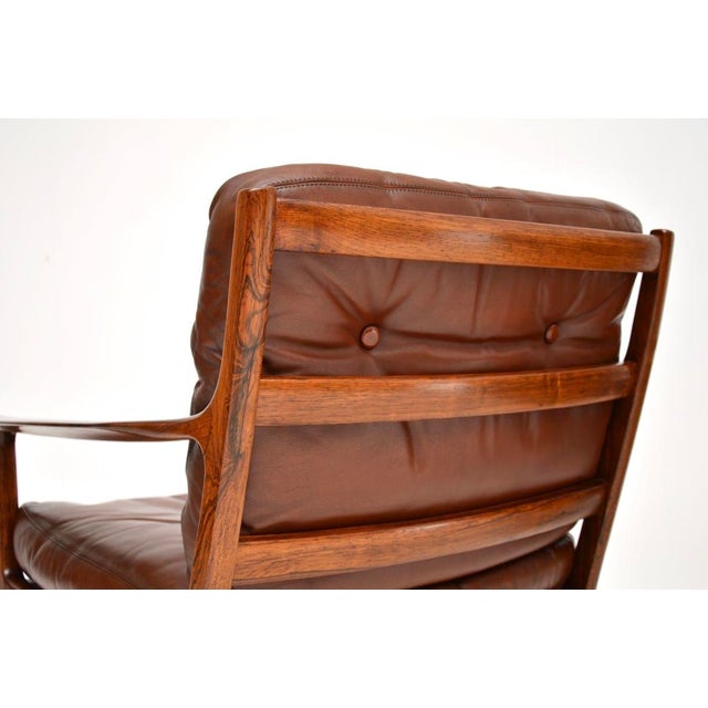 Vintage Scandinavian Leather Armchairs from Frederik Kayser, 1960s, Set of 2 For Sale - Image 6 of 11