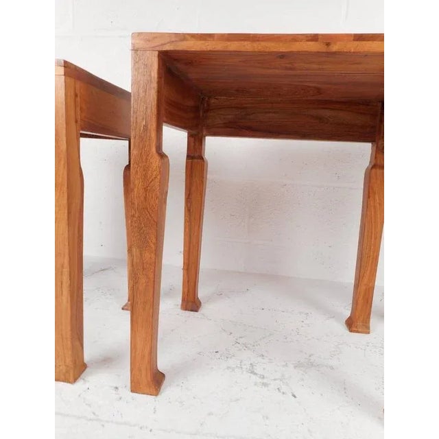 Sculptural Mid-Century Modern Nesting Tables - Set of 3 For Sale In New York - Image 6 of 6