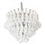 White and Transparent Selle Murano Glass Chandelier by Simoeng, in Exhibition Piece conditions. Designed from 2000 Up to...