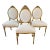 French Louis XV Giltwood Dining Chairs -Set of 4 For Sale