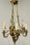 Louis XVI 19th Century Dore Bronze Chandelier, Six Light, Estate Item For Sale - Image 4 of 13