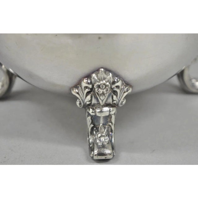 Vintage International Silver Co Silver Plated Victorian Bulbous Water Pitcher For Sale In Philadelphia - Image 6 of 12