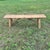 Vintage Rustic Pine Bench With Trestle Base For Sale - Image 4 of 11