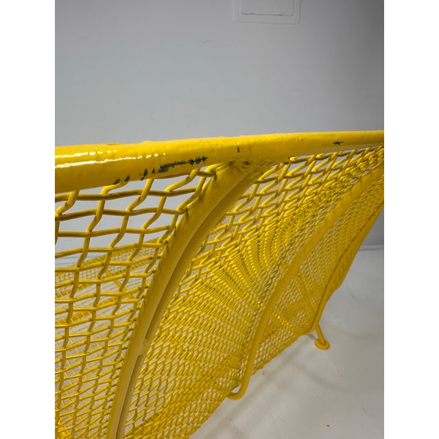 Mid-Century Modern 1950s Yellow "Sculptura" Collection Settee by Russell Woodard For Sale - Image 3 of 8