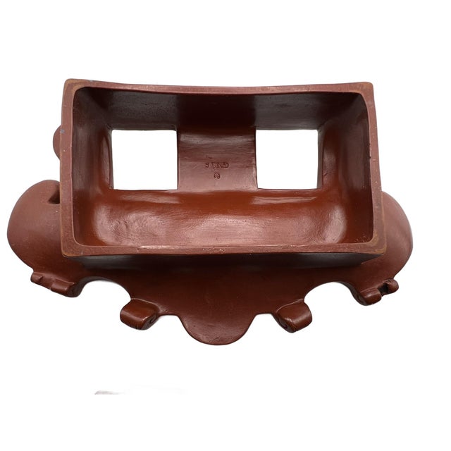 Antique Victorian Period Redware Writing Set With Inkwell For Sale - Image 16 of 18