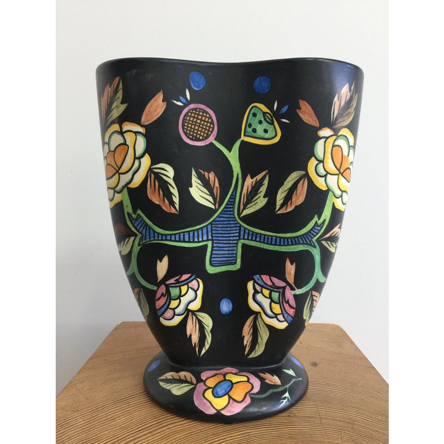 Lenci of Turino, Italy Ceramic Vase, 1930s | Chairish