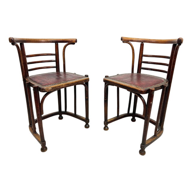 Set of Jugendstil Chairs by Josef Hoffmann, 1890s For Sale