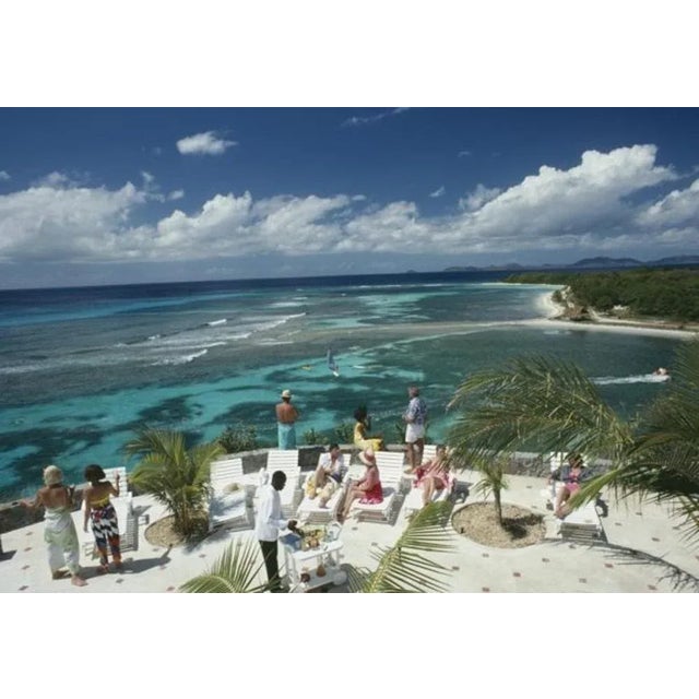 Tropical Mustique 1989 by Slim Aarons Slim Aarons Limited Estate Edition Pierre Vincent Marais holidays with friends on...