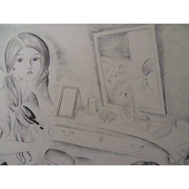 Modern Mily Possoz, Young Girl in Front of the Hairdresser, Engraving For Sale - Image 3 of 7