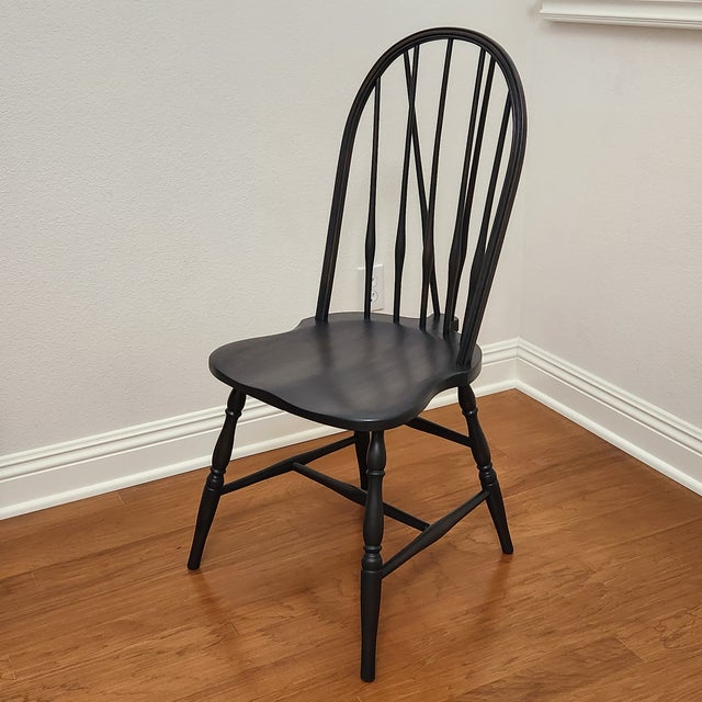 A full refinish for this one: reglued the legs, then stripped, sanded, and dry brush stained the entire piece (General...