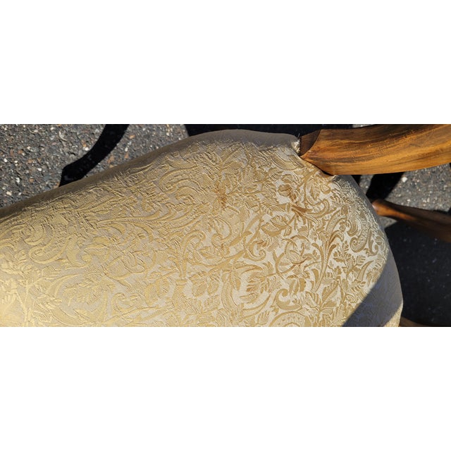 Set 6 Carved Walnut French Baloon Back Chairs For Sale - Image 10 of 12