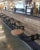 Rustic Industrial and Rustic Stool , Swing Out Seat, Iron and Walnut Set of 4 For Sale - Image 3 of 6