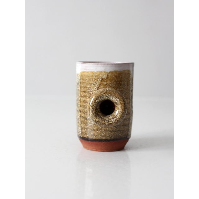 Contemporary Vintage Handmade Studio Pottery Mug For Sale - Image 3 of 11