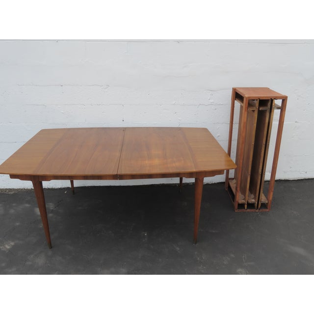 Mid 19th Century Mid Century Modern Extra Long Dining Table With 3 Leaves 6426 For Sale - Image 5 of 18